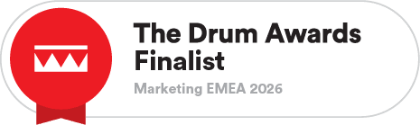 The Drum Marketing Awards EMEA 2026 shortlist badge