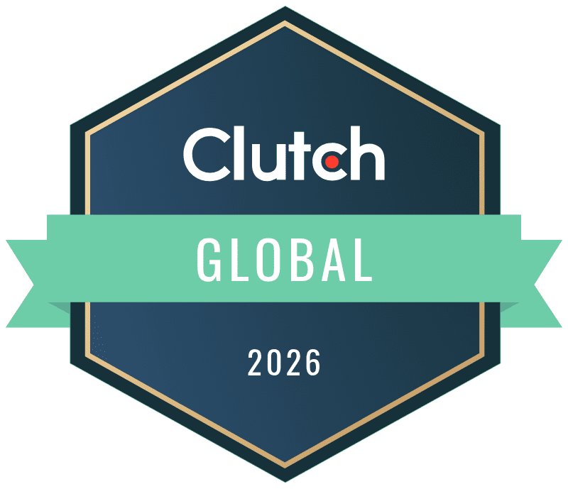 Clutch Global 2026 award badge
