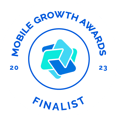 Mobile Growth Awards 2023 finalist badge